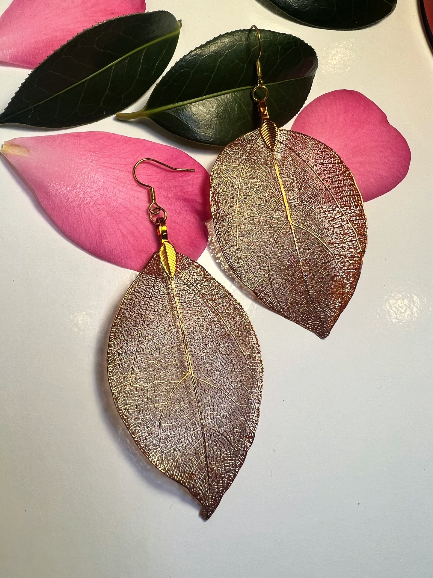 Delicate Electroplated Leaf