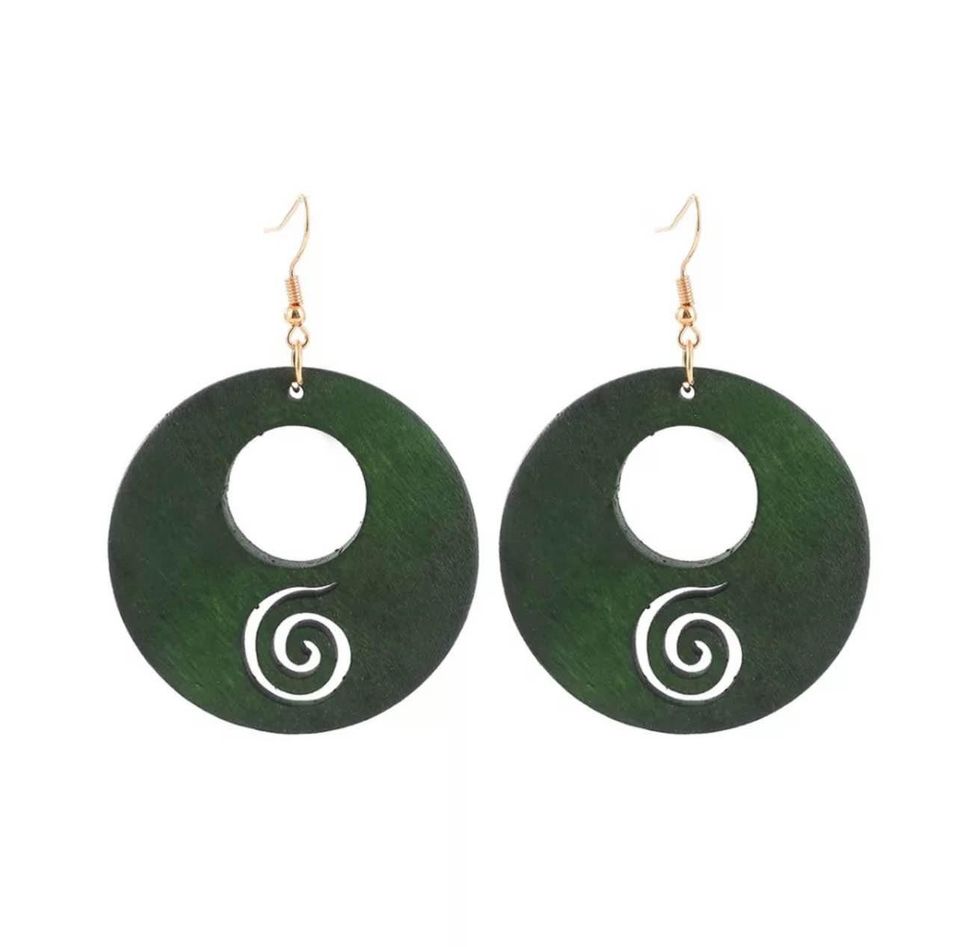 Koru-inspired Wooden Earrings