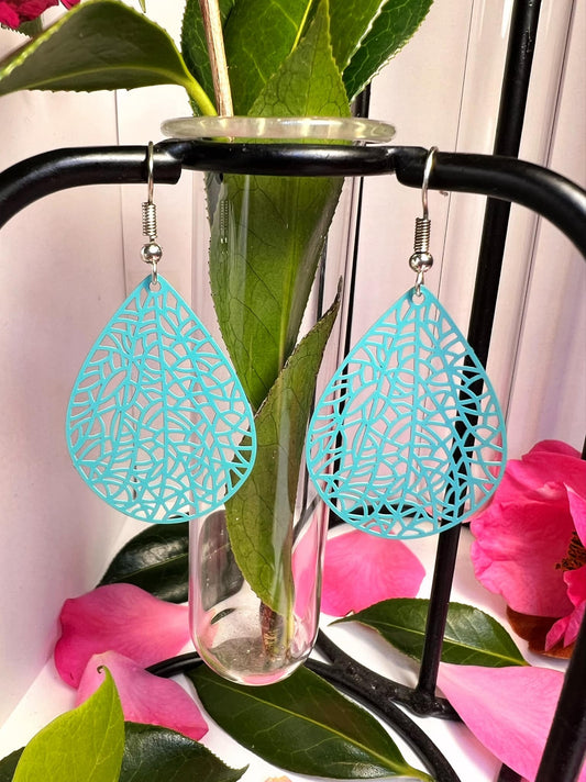 Obovate Leaf-shaped Teardrops Earrings