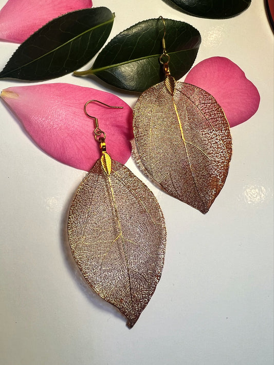 Delicate Electroplated Leaf