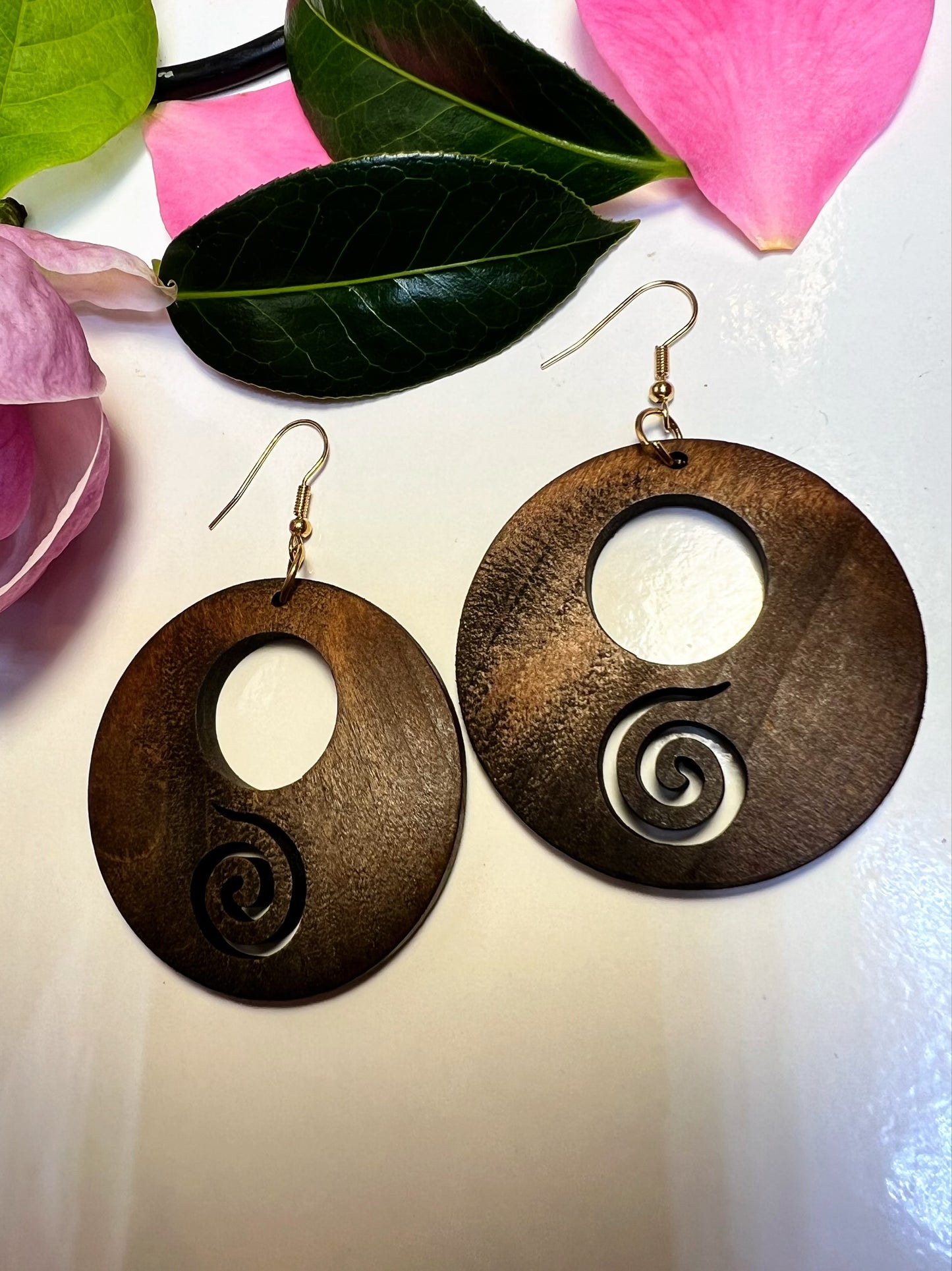 Koru-inspired Wooden Earrings