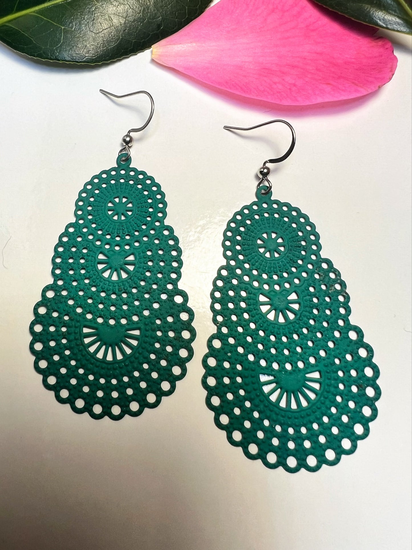 Layered Lace-like Hollow Earrings